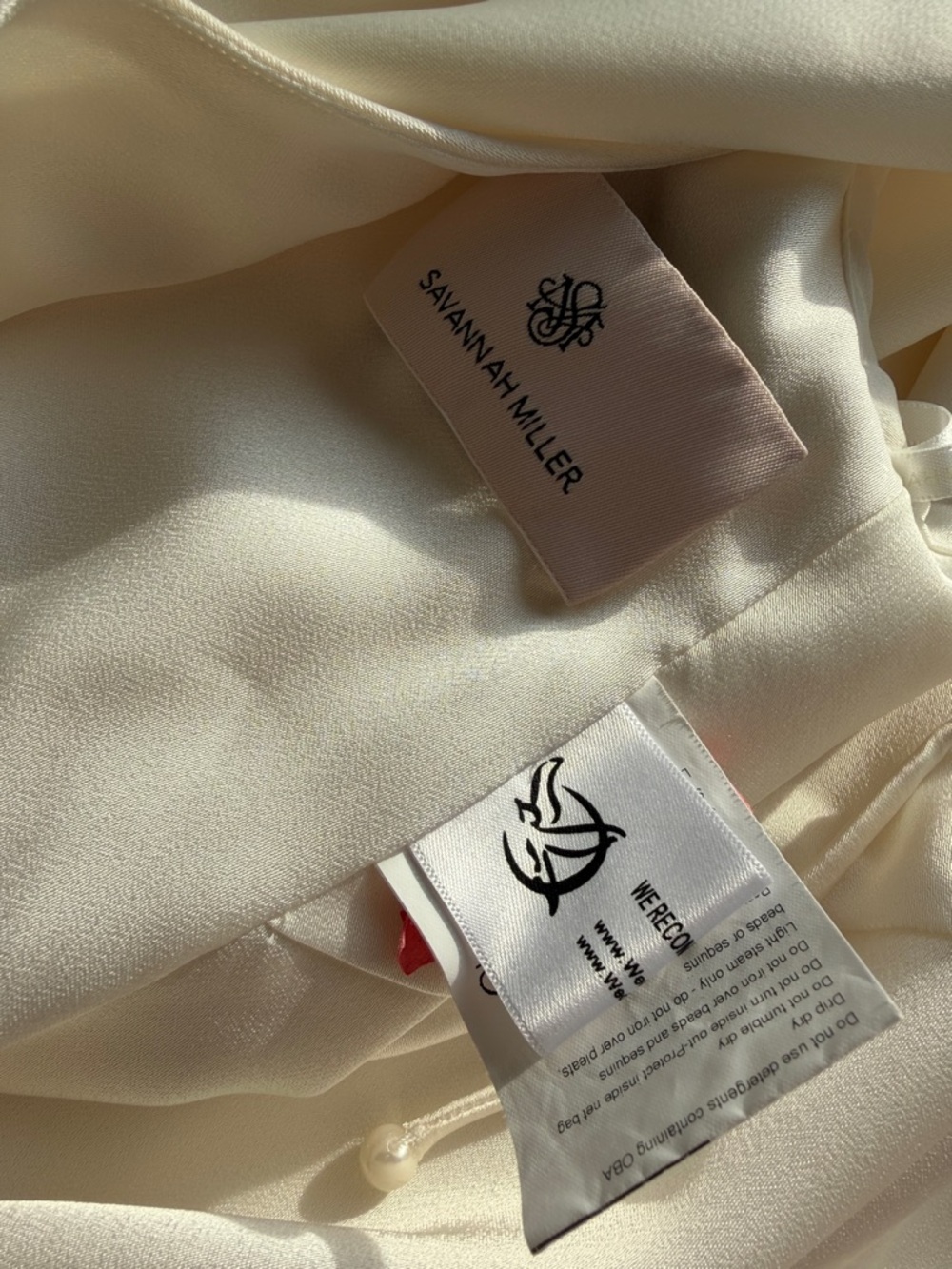 Savannah Miller Designer Wedding Gown Silk Satin Open Back US 10 NWT - Picture 12 of 13